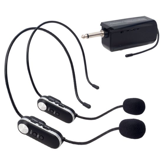 MAGICVOICE MV-1307HH UHF 2 HEADSET ŞARJLI KABLOSUZ TELSİZ MİKROFON (VOLUME KONTROLLÜ) resmi