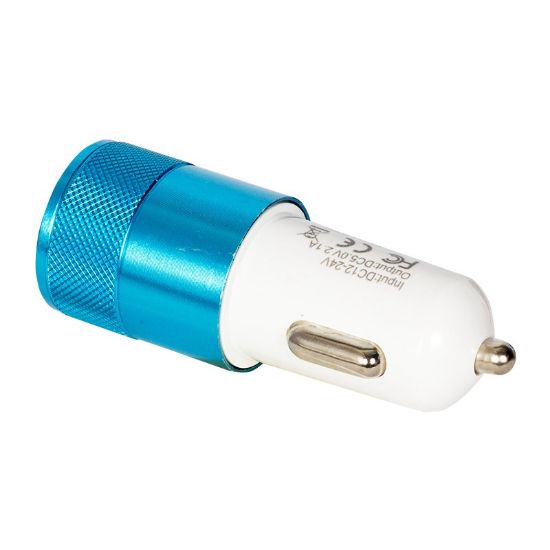 POWERMASTER USB 2 PORT 5 VOLT 2.1 AMPER ÇAKMAK ARAÇ ŞARJI resmi