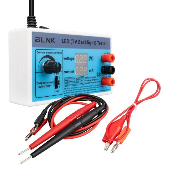 BLİNK LED TV BACKLIGHT VOLTAJ-AMPER ÖLÇER OUTPUT 0-230V SESLİ TEST CİHAZI resmi