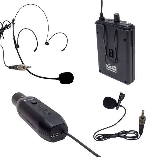 MAGICVOICE MV-19600 UHF KABLOSUZ YAKA MİKROFONU (RECEVER XLRLI) resmi