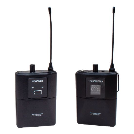 MAGICVOICE MV-19602 UHF KABLOSUZ BLUETOOTH YAKA MİKROFONU (KAMERA) resmi