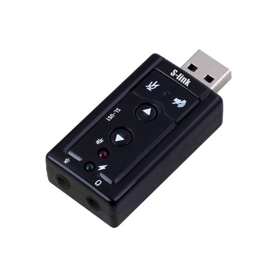S-LINK SL-U61 USB SES KARTI 2.0 ÇEVİRİCİ ADAPTÖR resmi