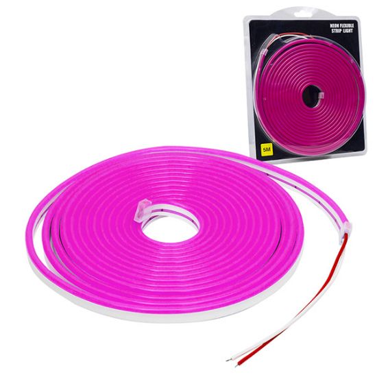 POWERMASTER NEON LED ŞERİT MOR 12 VOLT 5 METRE resmi