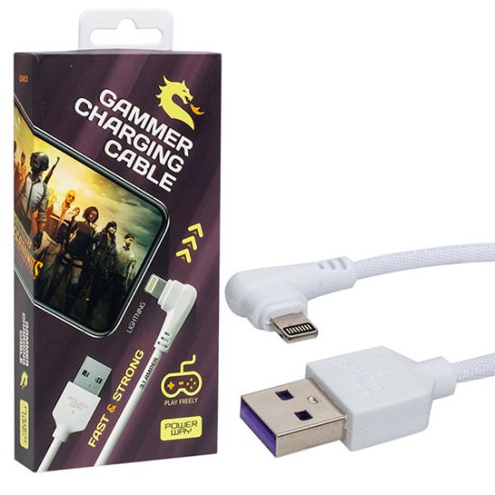 POWERWAY GM3 USB 3.1 AMPER ÖRGÜLÜ IPHONE GAMING OYUNCU KABLOSU resmi