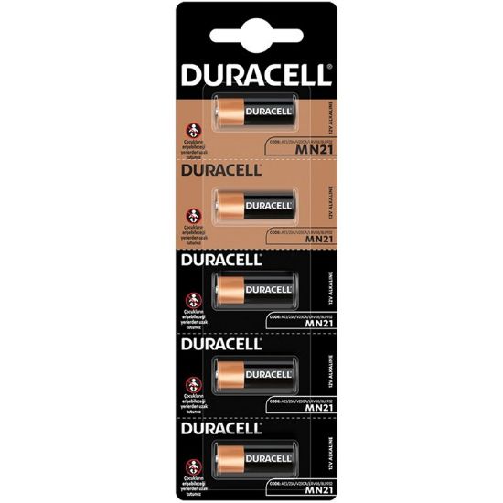 DURACELL 23A LİTYUM MN21 ALARM PİLİ (5Lİ PAKET) resmi