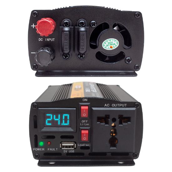 POWERMASTER PWR300-24 TEK DİJİTAL EKRAN 24 VOLT - 300 WATT MODIFIED SINUS WAVE INVERTER resmi