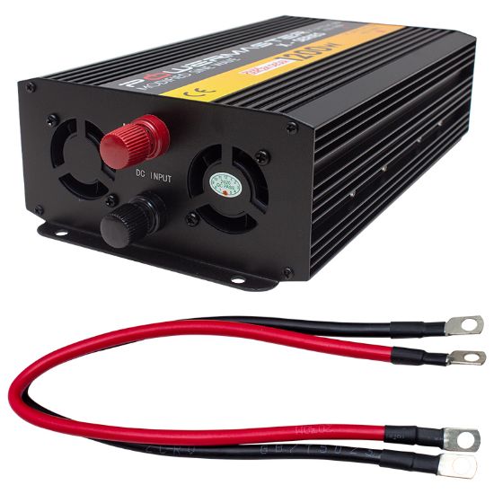 POWERMASTER PWR1200-24 TEK DİJİTAL EKRAN 24 VOLT - 1200 WATT MODIFIED SINUS WAVE INVERTER resmi