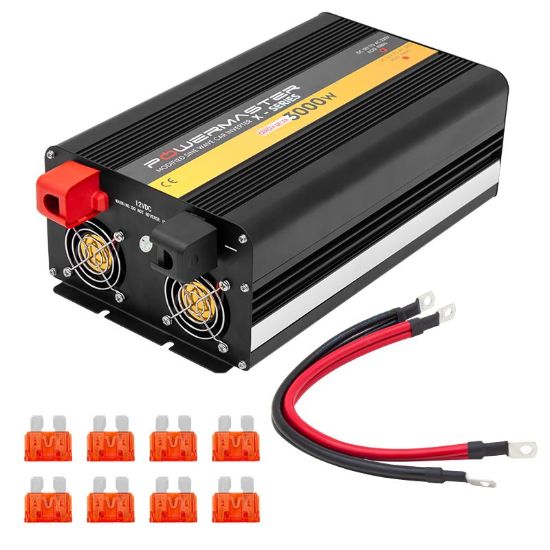 POWERMASTER PWR3000-12 ÇİFT DİJİTAL EKRAN 12 VOLT - 3000 WATT MODIFIED SINUS WAVE INVERTER resmi