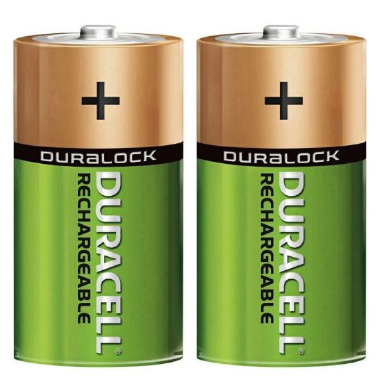 DURACELL C ORTA BOY 3000 MAH NI-MH ŞARJ EDİLEBİLİR 2Lİ PİL (HR14/DC1400) resmi