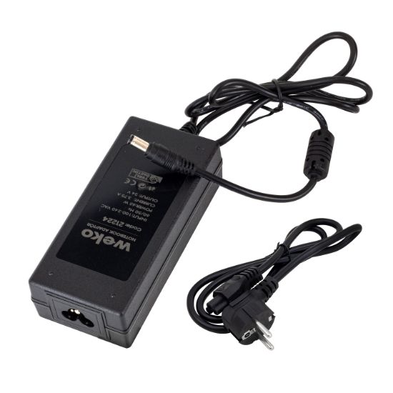 WEKO 24 VOLT - 3.75 AMPER - 65 WATT 5.5*2.5 UÇLU YERLİ ÜRETİM NOTEBOOK ADAPTÖR resmi