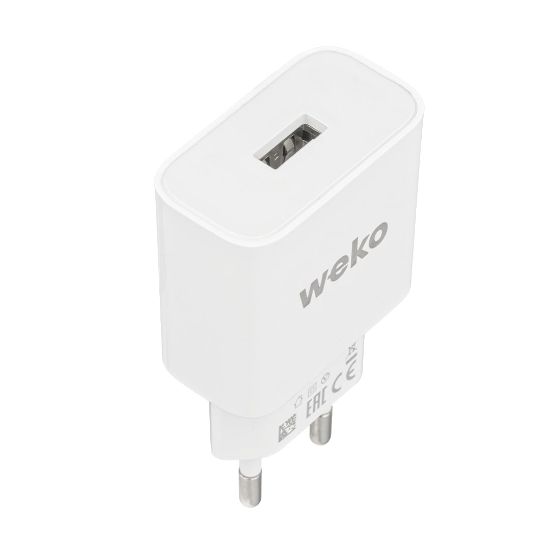 WEKO WK-21436 M7 2.1 AMPER ŞARJ BAŞLIK ADAPTÖRÜ + MICRO USB KABLO (NO:3) resmi