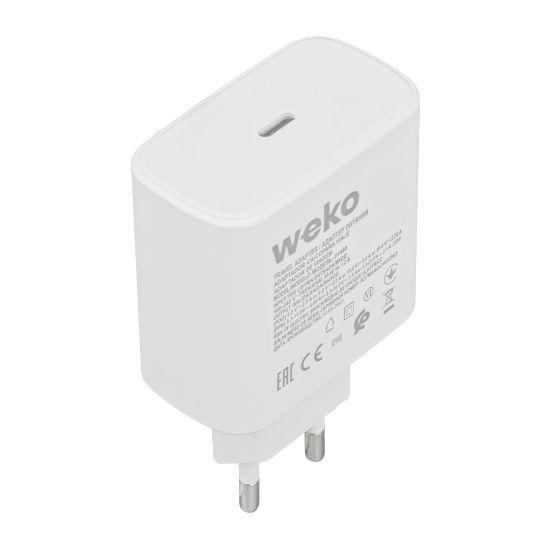 WEKO WK-21440 S11-C 25 WATT ŞARJ BAŞLIK ADAPTÖRÜ + TYPE-C TO TYPE-C KABLO (NO:9T) resmi