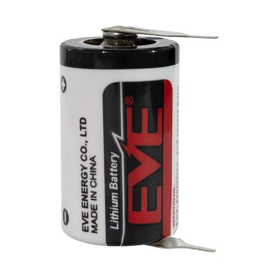 EVE ER14250/3PT 1/2AA- 3.6 VOLT KISA BOY PUNTALI LİTYUM PİL resmi