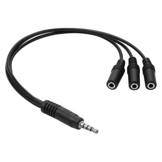 POWERMASTER 3.5 MM STEREO ERKEK 3 BOĞUM / 3X3.5 MM STEREO DİŞİ 5+1 KABLO resmi