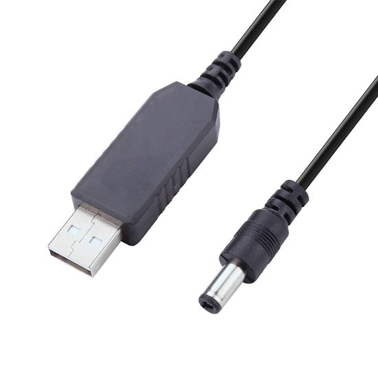 POWERMASTER PM-21568 USB TO DC 5.5*2.5 MM UÇLU 9 VOLT 1 AMPER 5 VOLTU-9 VOLTA ÇEVİRİCİ ADAPTÖR resmi