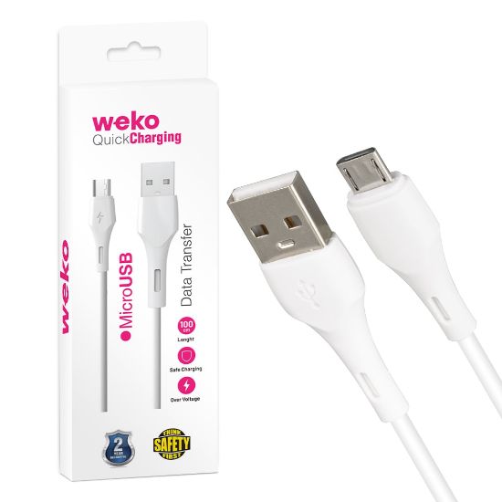 WEKO WK-22017 USB TO MICRO USB 1 MT ŞARJ KABLOSU KUTULU (NO:5) resmi