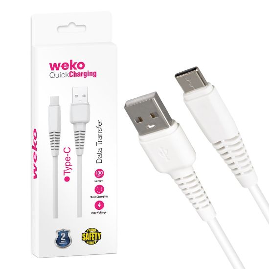 WEKO WK-22021 USB TO TYPE-C 1 MT ŞARJ KABLOSU (NO:2) resmi