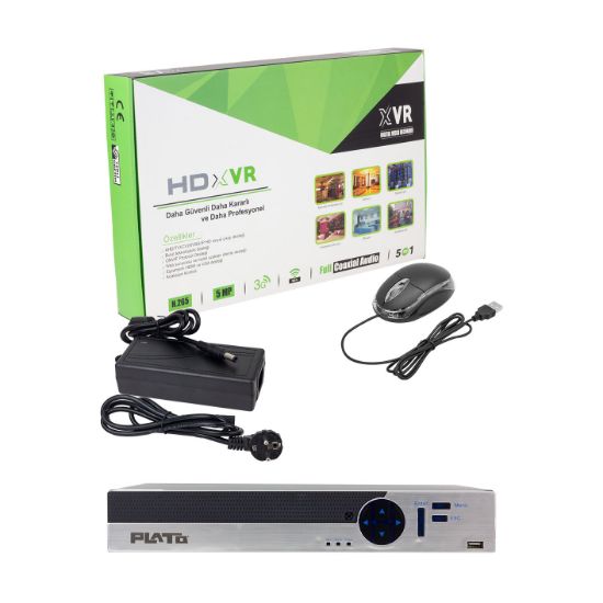 PLATO PL-22034 16 KANAL 5IN1 1080N 5 MP DESTEKLİ DVR KAYIT CİHAZI (H265) resmi