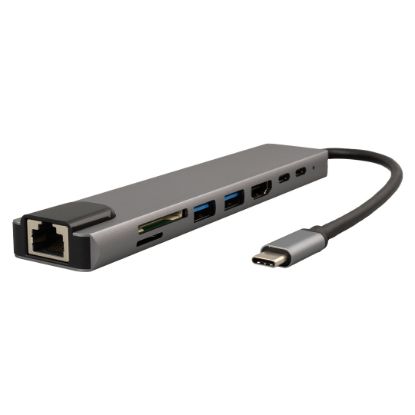 SENSEI TYPE-C 8IN1 HDMI COK FONKSIYONLU USB 3.0 DOCK STATION resmi