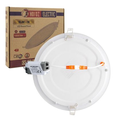 HOROZ SLIM-18 18 WATT 6400K SMD LED SIVA ALTI BEYAZ SPOT PANEL (2Lİ PAKET)(056-003-018) resmi