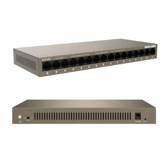 TENDA TEG1016M 16 PORT 10/100/1000 MBPS GIGABIT SWITCH resmi