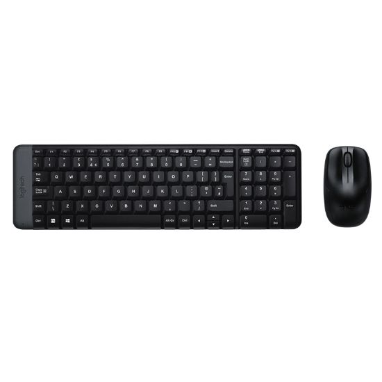 LOGITECH MK220 Q TR SIYAH KABLOSUZ KLAVYE+MOUSE SET resmi