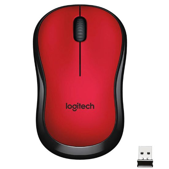 LOGITECH M220 SESSİZ KIRMIZI KABLOSUZ MOUSE resmi