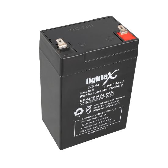 LIGHTEX LT-44 4 VOLT - 4 AMPER KURU AKÜ (IŞILDAK AKÜSÜ) resmi