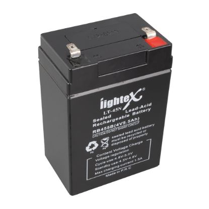 LIGHTEX LT-45N 4 VOLT - 5 AMPER KURU AKÜ (IŞILDAK AKÜSÜ) resmi