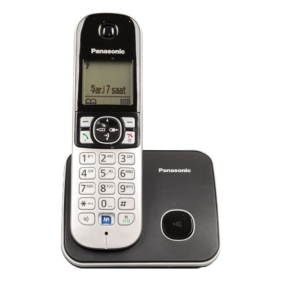 PANASONIC KX-TG6811 DECT SİYAH TELSİZ TELEFON resmi