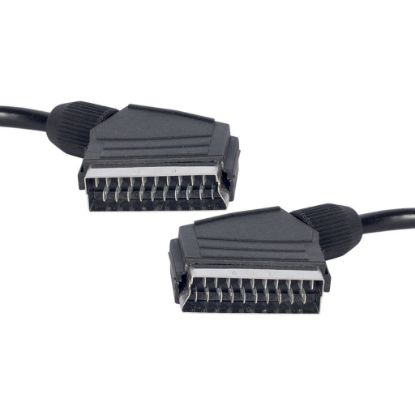 1.3 METRE 9 MM POŞETLİ STANDART SCART SCART KABLO resmi