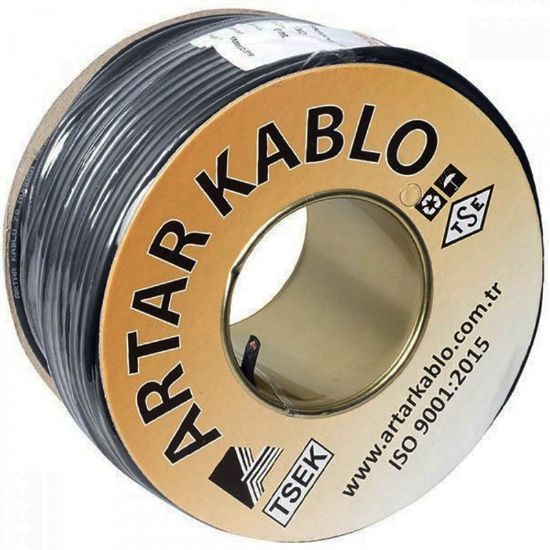 ARTAR 2X025MM STEREO 1.KALİTE 100 METRE 80 NO MİKROFON KABLOSU resmi