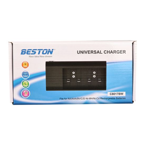 BESTON C8017BW AA/AAA/9V/C BOY/D BOY TÜM BOY PİL ŞARJ CİHAZI resmi