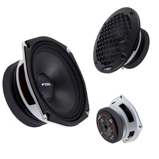 FOR-X XMD-3052 13 CM 180W 80W RMS BEYAZ MIDRANGE OTO HOPARLÖR resmi