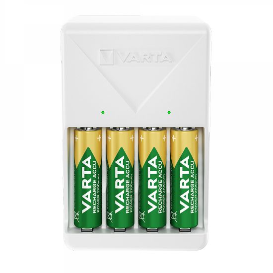 VARTA 4XAA 2100 MAH PİLLİ BEYAZ PLUG PİL ŞARJ CİHAZI resmi