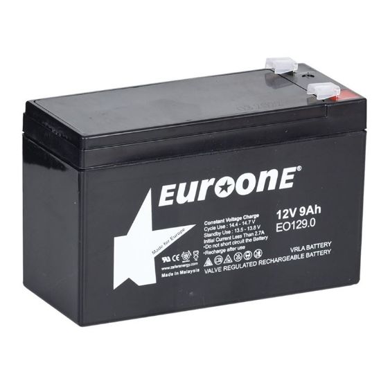 EUROONE EO-129.0 12 VOLT - 9 AMPER AKÜ  (150 X 65 X 90 MM) resmi