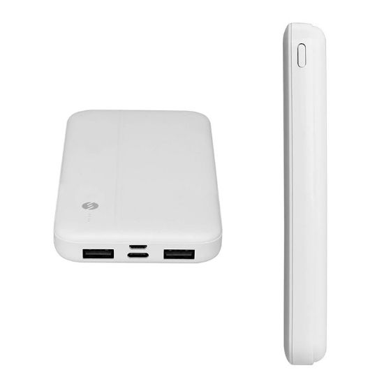 S-LINK IP-G10N BEYAZ MICRO+TYPE C GİRİŞLİ 10000 MAH TAŞINABİLİR ŞARJ CİHAZI POWERBANK resmi