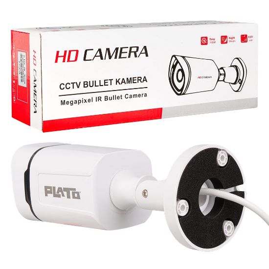 PLATO PL-23840 2MP 4 WARM LEDLİ 3.6 MM GECE RENKLİ GÖRÜŞ PLASTİK KASA AHD BULLET KAMERA resmi