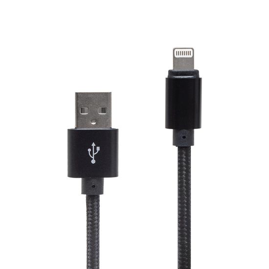 POWERMASTER METAL ÖRGÜLÜ LIGHTNING USB DATA VE ŞARJ KABLOSU resmi