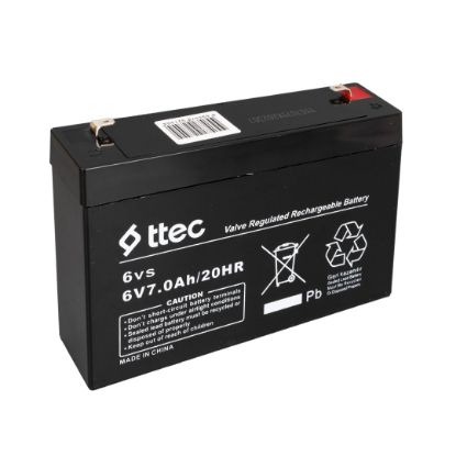 TTEC 6 VOLT 7 AMPER KURU AKÜ (151X35X94MM) resmi