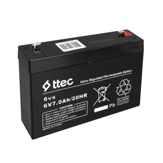 TTEC 6 VOLT 7 AMPER KURU AKÜ (151X35X94MM) resmi