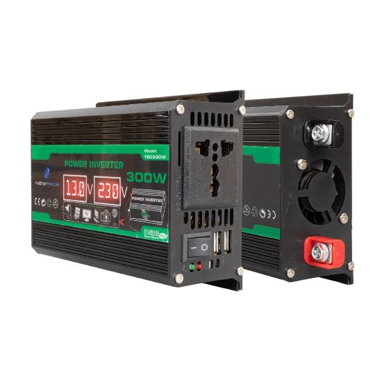 NEWFACE TED300W DİJİTAL EKRAN 12 VOLT 300 WATT MODIFIED SINUS POWER INVERTER resmi