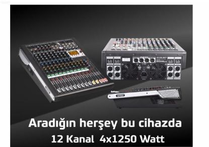 DDS DPX-PRO12 4X1250 WATT 12 KANAL POWER MIXER resmi