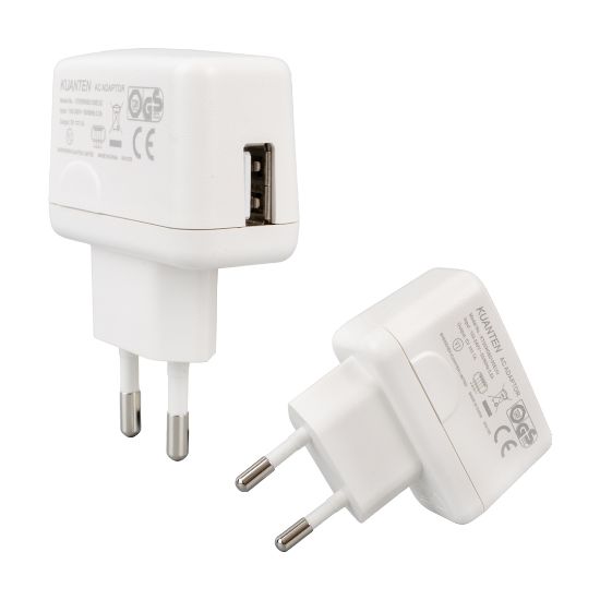 KUANTEN KT05W050100EUU 5 VOLT - 1 AMPER BEYAZ USB BAŞLIK ADAPTÖR resmi