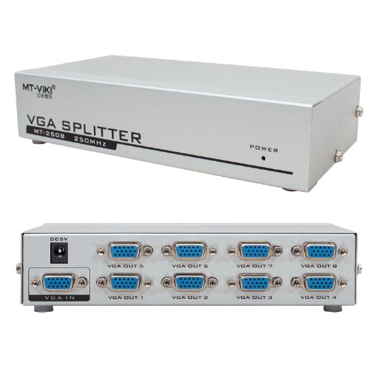 POWERMASTER PM-2553 1920X1440 250 MHZ 8 PORT VGA DAĞITICI SPLITTER resmi