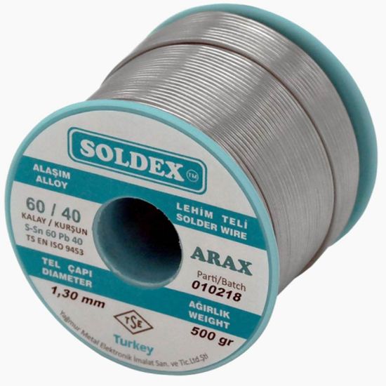 SOLDEX 1.3MM 500 GRAM ARAXLI LEHİM resmi