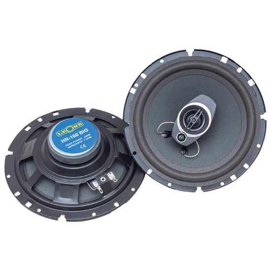 LEONE HR-160BIG 16 CM 250 WATT MAX 125 WATT RMS 3 YOLLU 2Lİ TAKIM KUTULU  OTO HOPARLÖR resmi