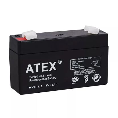 ATEX AX6-1.3 6 VOLT - 1.3 AMPER AKÜ (98 X 25 X 52 MM) resmi