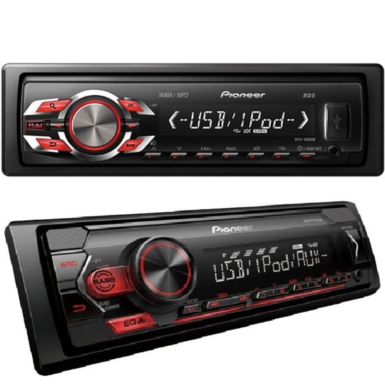 PIONEER MVH-S125UI USB/FM/AUX MEKANİKSİZ KUMANDALI OTO TEYP 4X50 WATT resmi