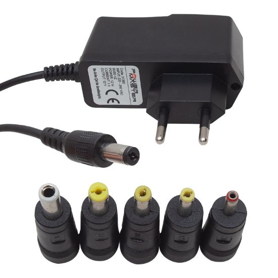 POWERMASTER PM-31392 12 VOLT - 1 AMPER 4 UÇLU PRİZ TİPİ ADAPTÖR resmi